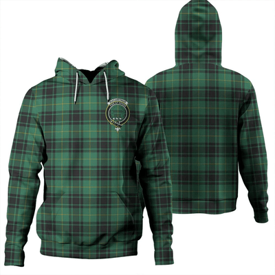 Clan MacArthur Ancient Tartan Hoodie Crest