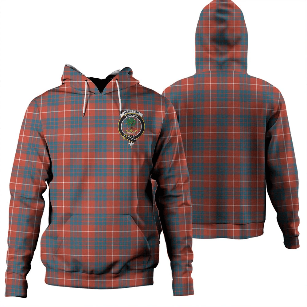 Clan Hamilton Ancient Tartan Hoodie Crest 9PLZ3NSP-1 Hamilton Ancient Tartan Hoodies