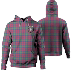 Clan Lindsay Ancient Tartan Hoodie Crest NFBDE1I0-1 Lindsay Ancient Tartan Hoodies