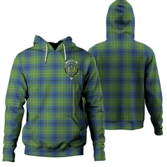 Clan Johnston Ancient Tartan Hoodie Crest 3FHGEEHA-1 Johnston Ancient Tartan Hoodies