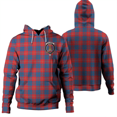 Clan Galloway Red Tartan Hoodie Crest
