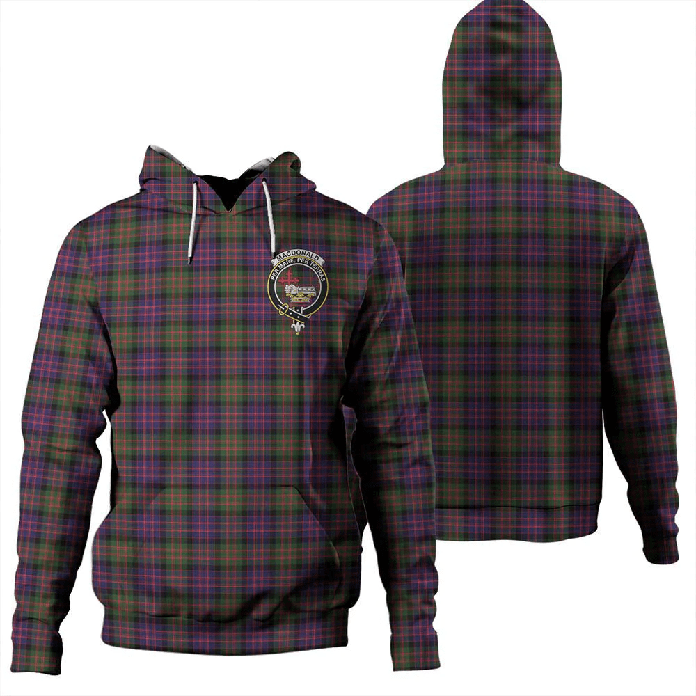 Clan MacDonald Modern Tartan Hoodie Crest FQTEMRPN-1 MacDonald Modern Tartan Hoodies