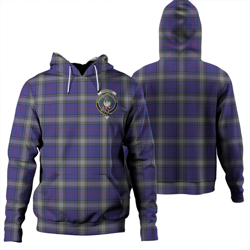 Clan Kinnaird Tartan Hoodie Crest IJ4FD8TB-1 Kinnaird Tartan Hoodies