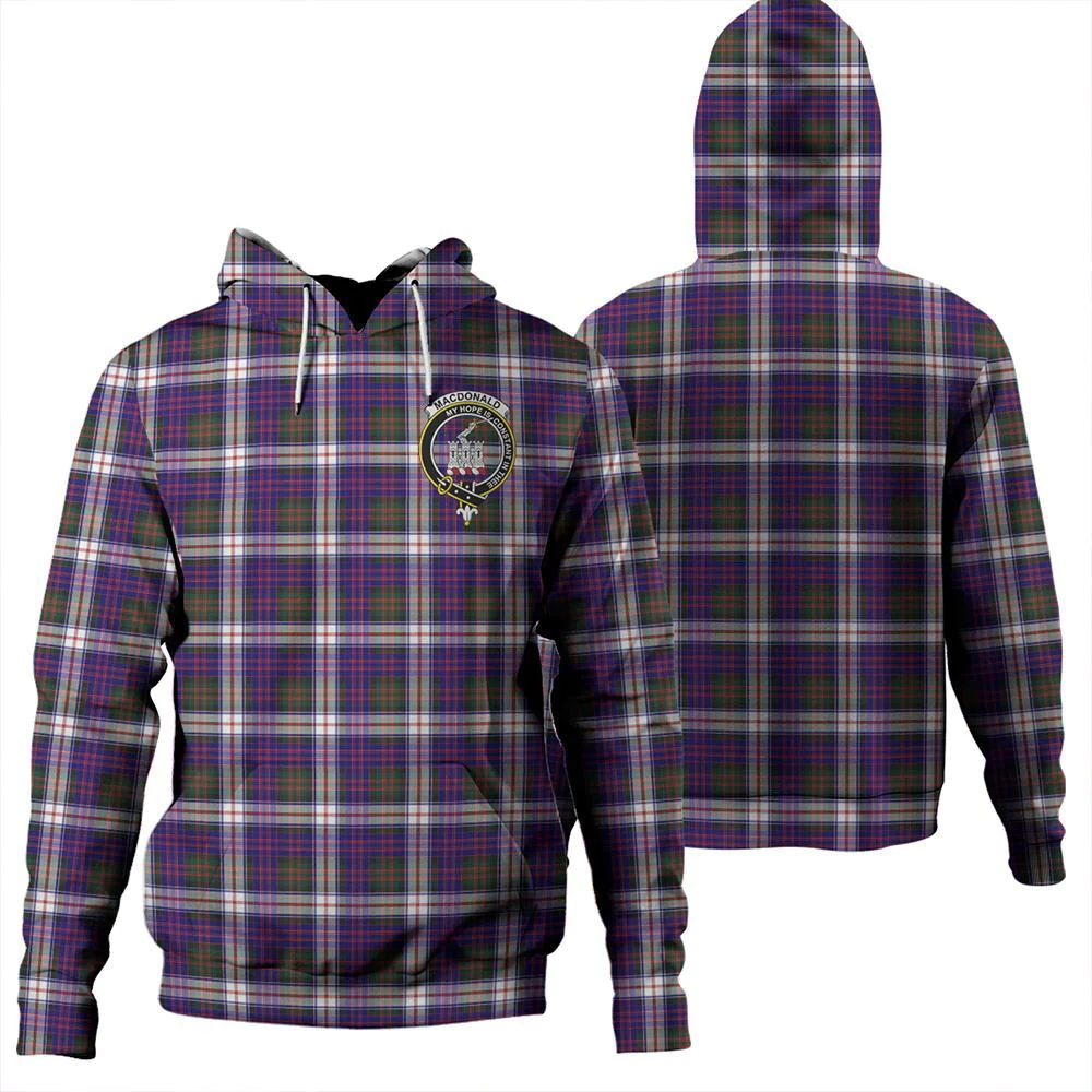 Clan MacDonald Dress Modern Tartan Hoodie Crest RHLLPIJT-1 MacDonald Dress Modern Tartan Hoodies