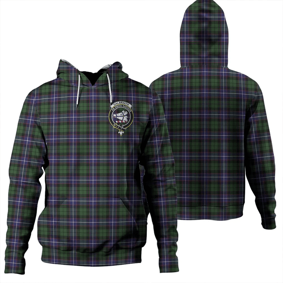 Clan Clan Galbraith Modern Tartan Hoodie Crest QDQQC624-1 Galbraith Modern Tartan Hoodies