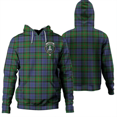 Clan Paterson Tartan Hoodie Crest UZNOMH23-1