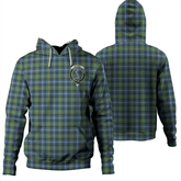 Clan MacNeill of Barra Ancient Tartan Hoodie Crest DLADDHRP-1 MacNeill of Barra Ancient Tartan Hoodies