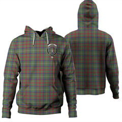 Clan Shaw Green Modern Tartan Hoodie Crest WR0DJXPS-1 Shaw Green Modern Tartan Hoodies