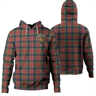 Clan MacPherson Ancient Tartan Hoodie Crest