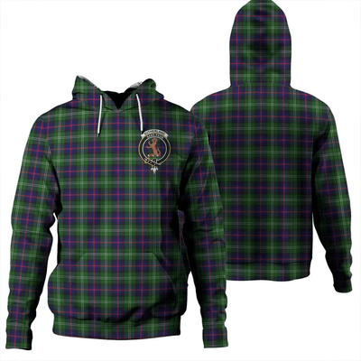 Clan Sutherland Modern Tartan Hoodie Crest