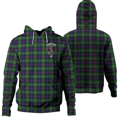 Clan Sutherland Modern Tartan Hoodie Crest X8HMUFRK-1 Sutherland Modern Tartan Hoodies