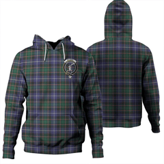 Clan MacRae Hunting Modern Tartan Hoodie Crest YJYRXOCM-1 MacRae Hunting Modern Tartan Hoodies
