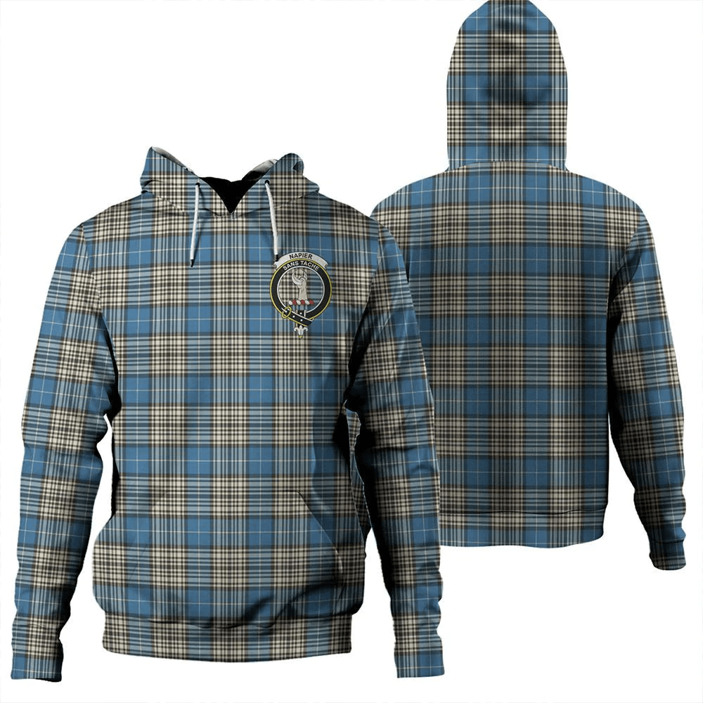 Clan Napier Ancient Tartan Hoodie Crest JN3Y5BPY-1 Napier Ancient Tartan Hoodies