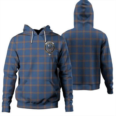 Clan MacLaine of Loch Buie Tartan Hoodie Crest