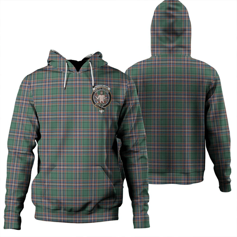 Clan MacFarlane Hunting Ancient Tartan Hoodie Crest H5OJU0IR-1 MacFarlane Hunting Ancient Tartan Hoodies