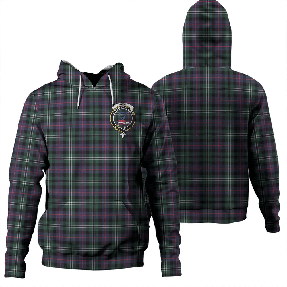 Clan Rose Hunting Modern Tartan Hoodie Crest K3RJ5E5U-1 Rose Hunting Modern Tartan Hoodies