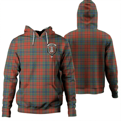 Clan MacLean of Duart Ancient Tartan Hoodie Crest
