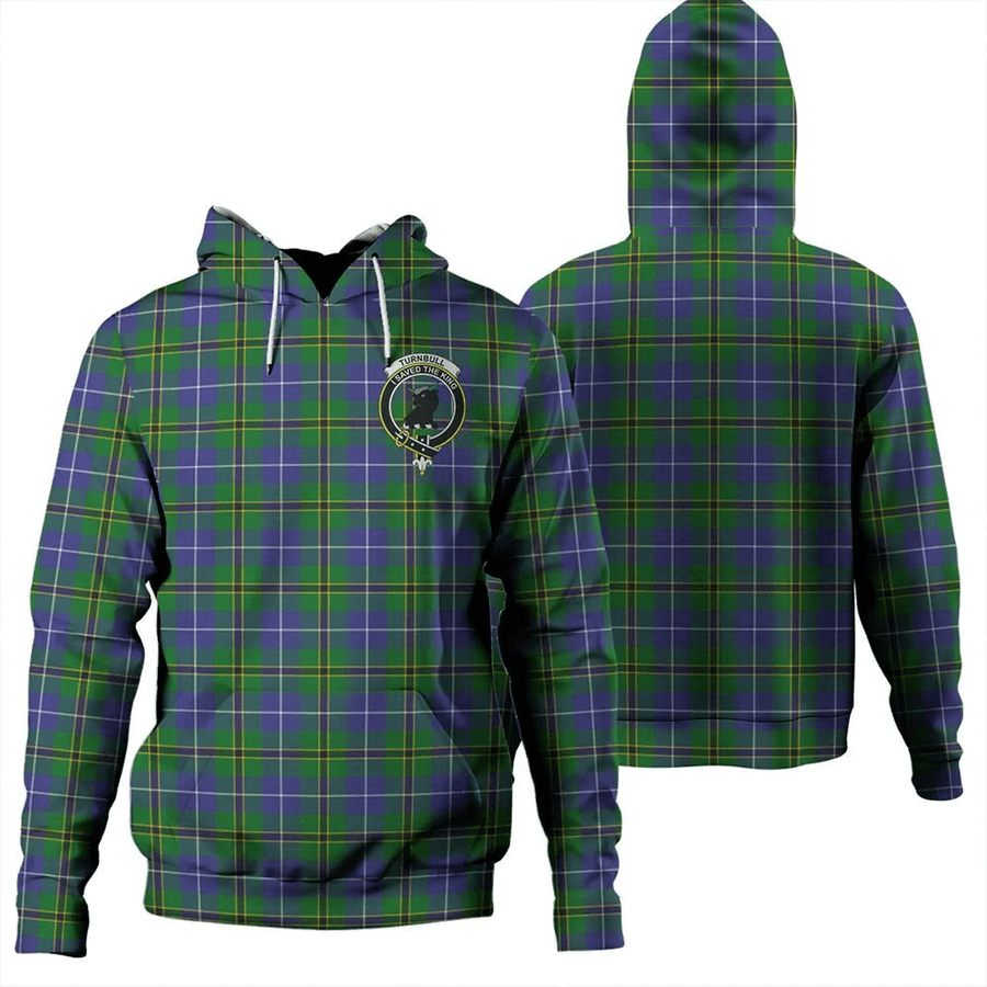 Clan Turnbull Hunting Tartan Hoodie Crest NJRF7LNZ-1 Turnbull Hunting Tartan Hoodies
