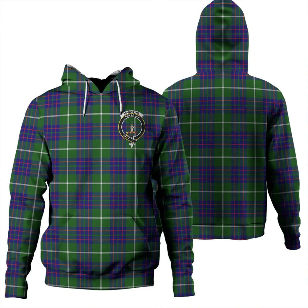 Clan MacIntyre Hunting Modern Tartan Hoodie Crest QRCJF8PD-1 MacIntyre Hunting Modern Tartan Hoodies