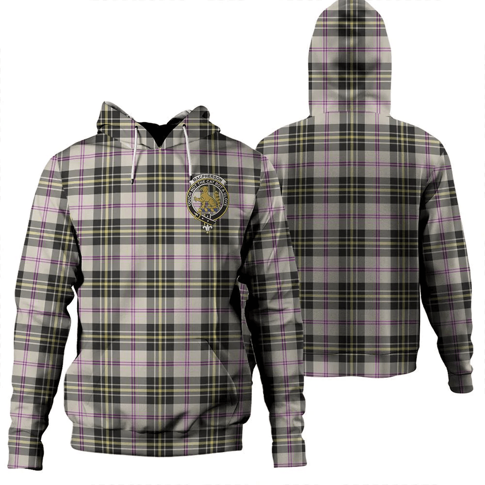 Clan MacPherson Dress Ancient Tartan Hoodie Crest 8DBNWEX6-1 MacPherson Dress Ancient Tartan Hoodies