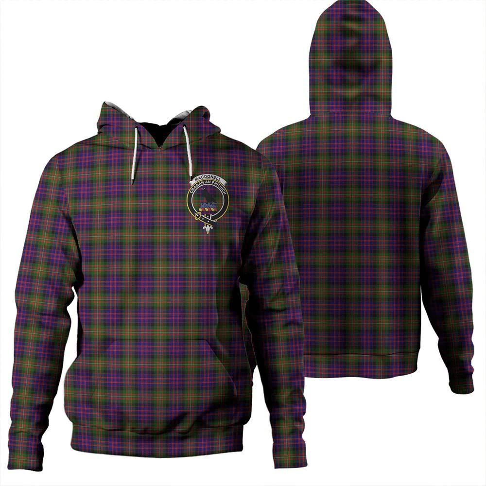 Clan MacDonnell of Glengarry Modern Tartan Hoodie Crest ISUEZ3BO-1 MacDonnell of Glengarry Modern Tartan Hoodies