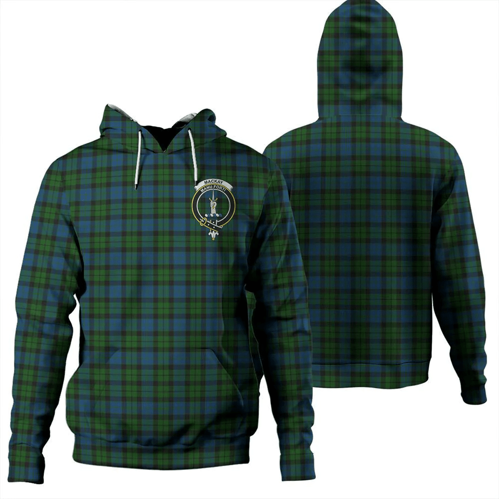 Clan MacKay Modern Tartan Hoodie Crest 7SB0UB1D-1 MacKay Modern Tartan Hoodies