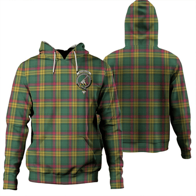 Clan MacMillan Old Ancient Tartan Hoodie Crest