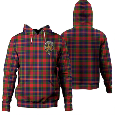 Clan MacPherson Modern Tartan Hoodie Crest