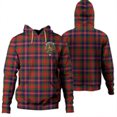 Clan MacPherson Modern Tartan Hoodie Crest M2AWOQAG-1 MacPherson Modern Tartan Hoodies