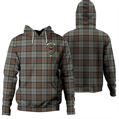 Clan MacLeod of Harris Weathered Tartan Hoodie Crest