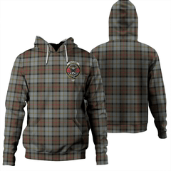 Clan MacLeod of Harris Weathered Tartan Hoodie Crest PX6ZIPBO-1 MacLeod of Harris Weathered Tartan Hoodies