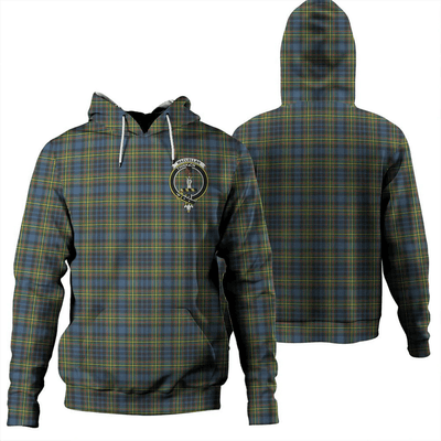 Clan MacLellan Ancient Tartan Hoodie Crest