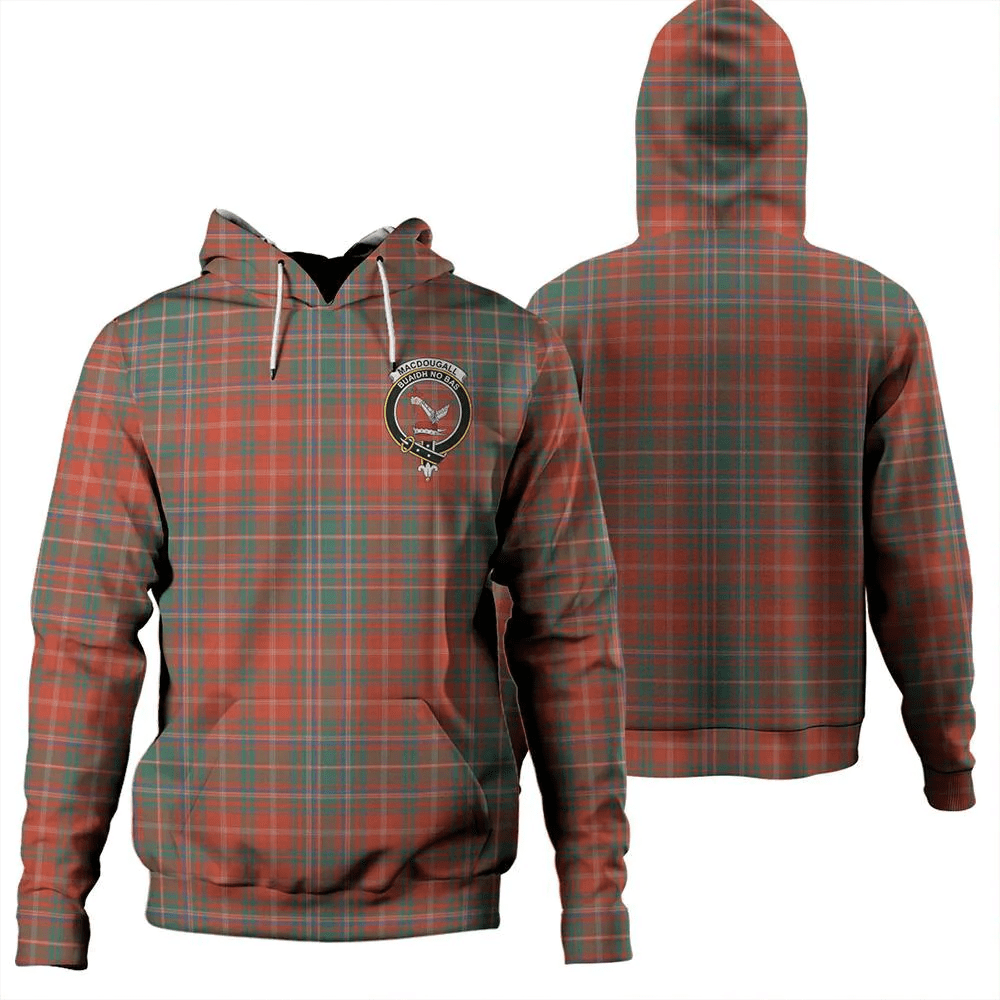 Clan MacDougall Ancient Tartan Hoodie Crest K43BLBE3-1 MacDougall Ancient Tartan Hoodies