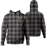 Clan Moffat Modern Tartan Hoodie Crest NRU0FBX3-1 Moffat Modern Tartan Hoodies