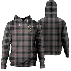 Clan Moffat Modern Tartan Hoodie Crest NRU0FBX3-1 Moffat Modern Tartan Hoodies