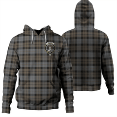 Clan MacKay Weathered Tartan Hoodie Crest XBHVEJRO-1 MacKay Weathered Tartan Hoodies