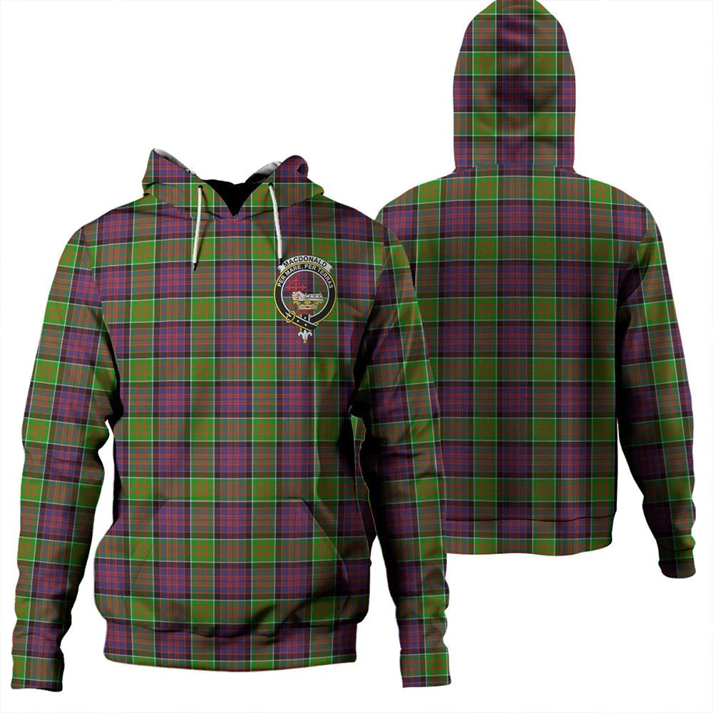 Clan MacDonald of Clanranald Tartan Hoodie Crest IHORUHJE-1 MacDonald of Clanranald Tartan Hoodies
