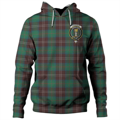 Clan Chisholm Hunting Ancient Tartan Hoodie Crest VDSNMW5I-1 Chisholm Hunting Ancient Tartan Hoodies