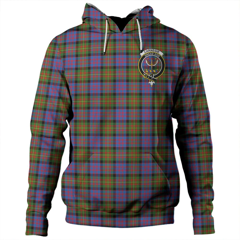 Clan Carnegie Ancient Tartan Hoodie Crest 0MQBIJBF-1 Carnegie Ancient Tartan Hoodies