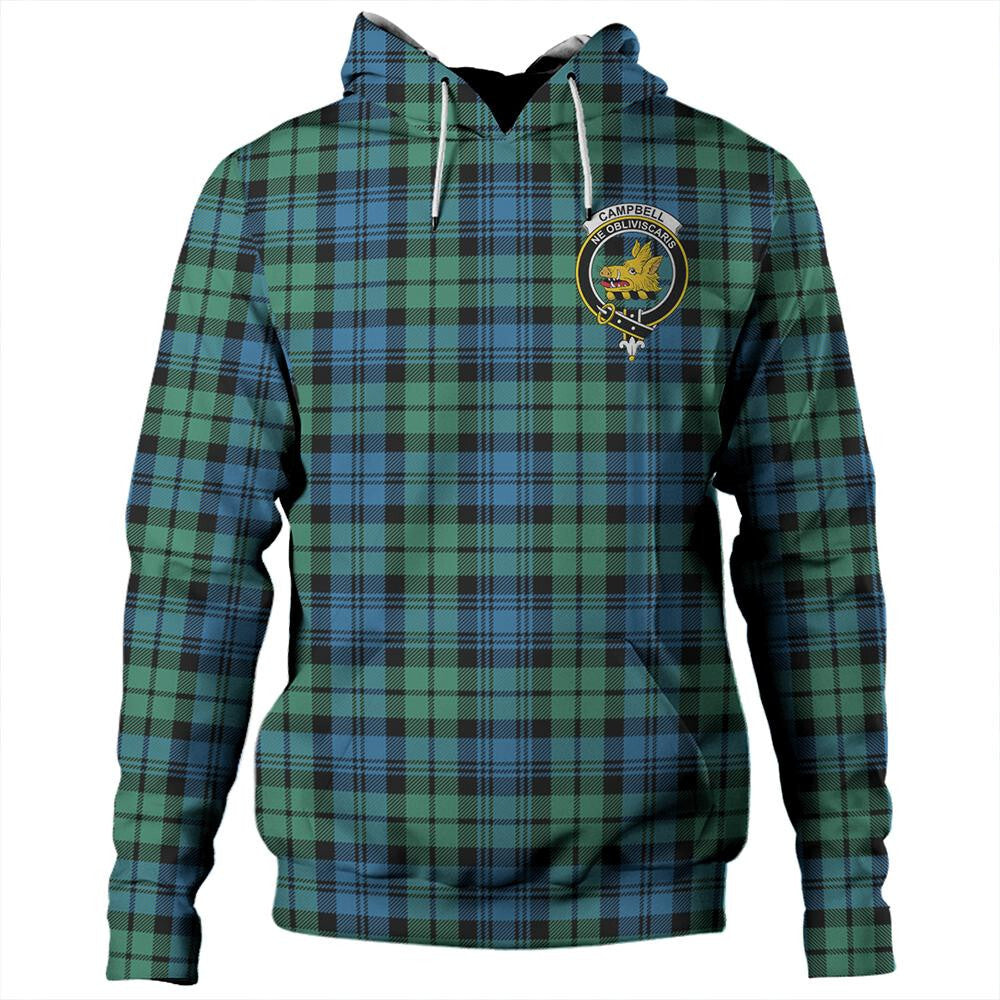 Clan Clan Campbell Ancient 01 Tartan Hoodie Crest SYS0HRGP-1 Campbell Ancient 01 Tartan Hoodies