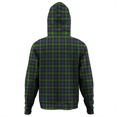 Clan Farquharson Modern Tartan Hoodie Crest WMV8TIFY-1 Farquharson Modern Tartan Hoodies