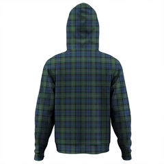 Clan Forbes Ancient Tartan Hoodie Crest DKXI305W-1 Forbes Ancient Tartan Hoodies