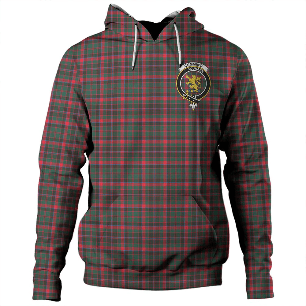 Clan Cumming Hunting Modern Tartan Hoodie Crest YUUGQUUQ-1 Cumming Hunting Modern Tartan Hoodies