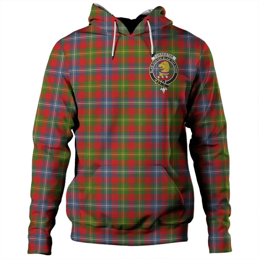 Clan Forrester Tartan Hoodie Crest PF8S4ZJZ-1 Forrester Tartan Hoodies