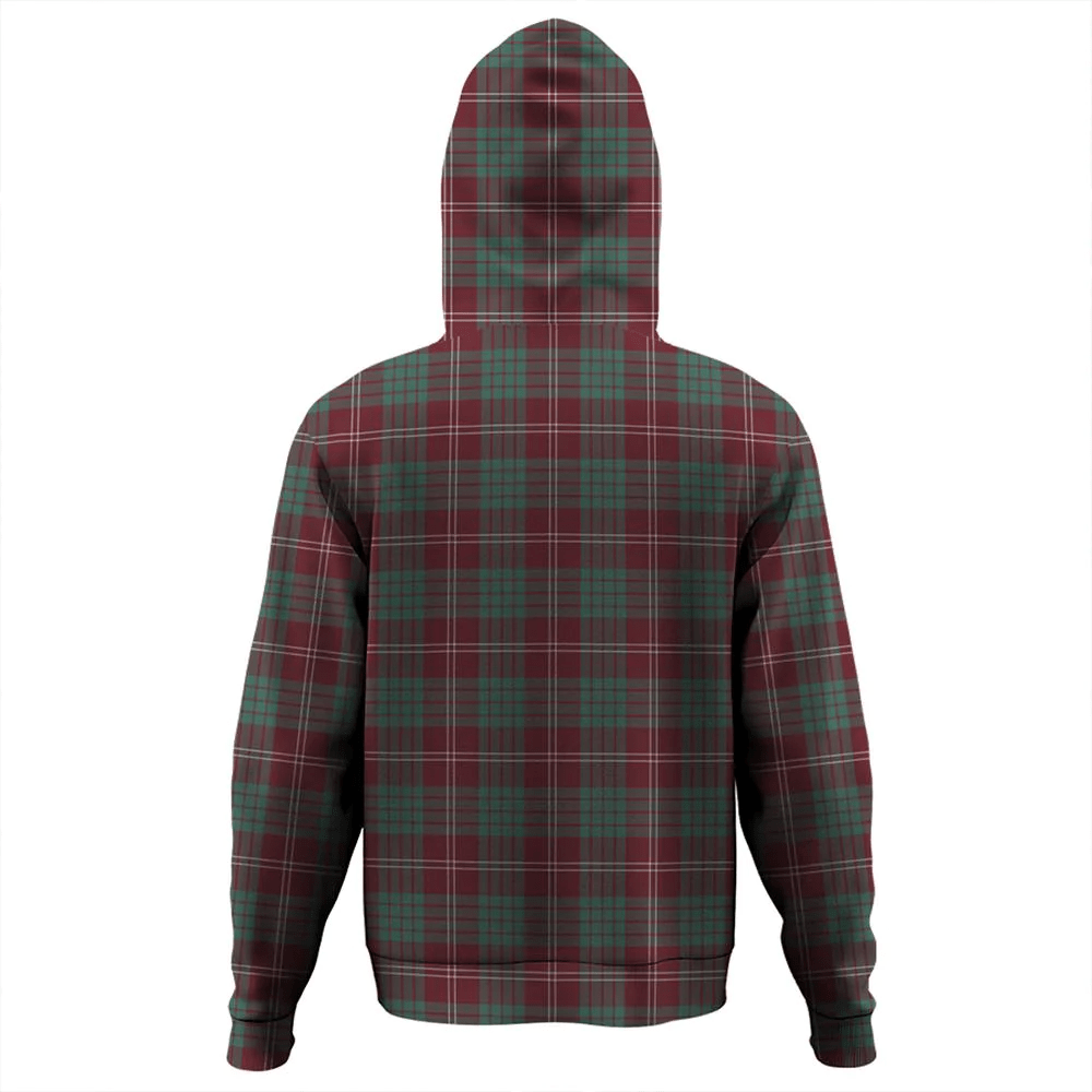 Clan Crawford Modern Tartan Hoodie Crest V8OH1NIO-1 Crawford Modern Tartan Hoodies