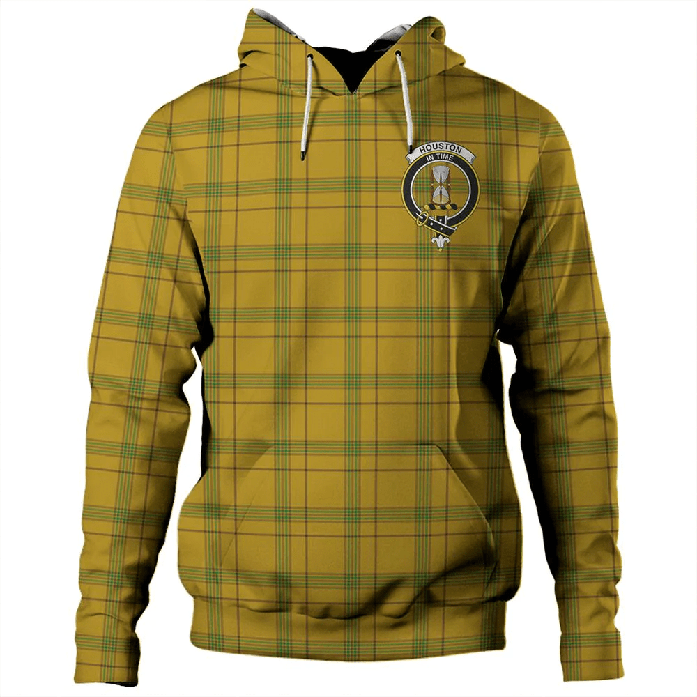 Clan Houston Tartan Hoodie Crest TEEZQGWY-1 Houston Tartan Hoodies