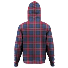 Clan Graham of Menteith Red Tartan Hoodie Crest I4Y5E9OO-1 Graham of Menteith Red Tartan Hoodies