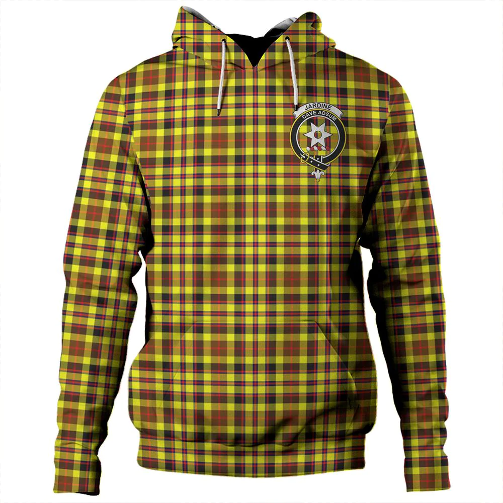 Clan Jardine Tartan Hoodie Crest W4FWCEU0-1 Jardine Tartan Hoodies