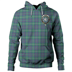 Clan Inglis Ancient Tartan Hoodie Crest OWTXBBJ8-1 Inglis Ancient Tartan Hoodies