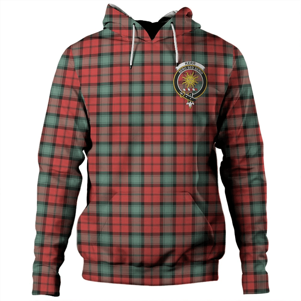 Clan Kerr Ancient Tartan Hoodie Crest DRQMIX0O-1 Kerr Ancient Tartan Hoodies